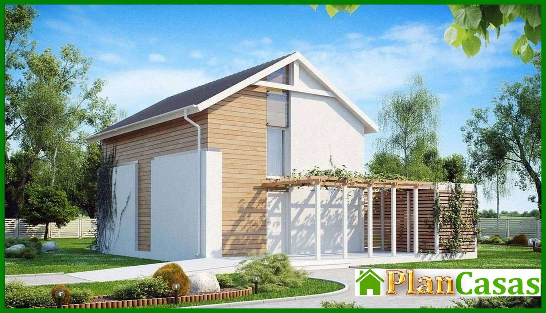 Visualization gallery - The project of a two-story economical house