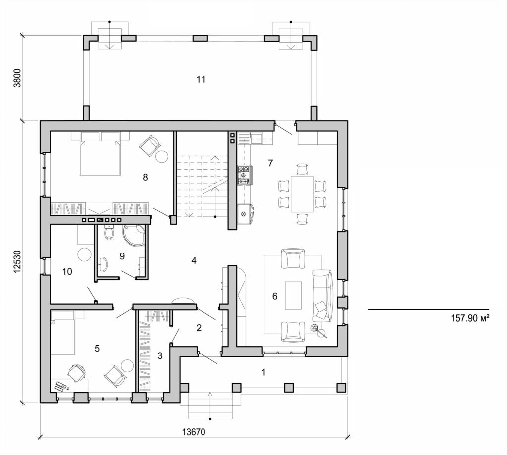 Visualization gallery - Two storey cottage