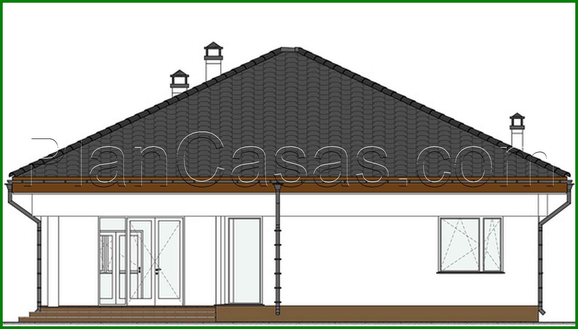 Visualization gallery - Project of compact one-story housing for 4 bedrooms
