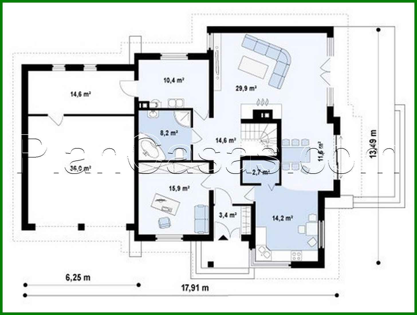 Visualization gallery - House project with a garage for two cars and a terrace