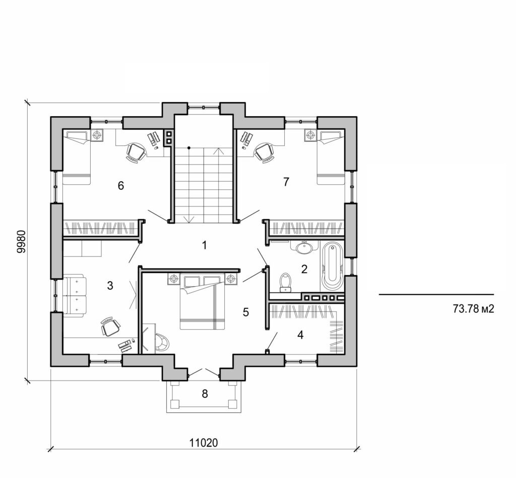 Visualization gallery - Two storey cottage