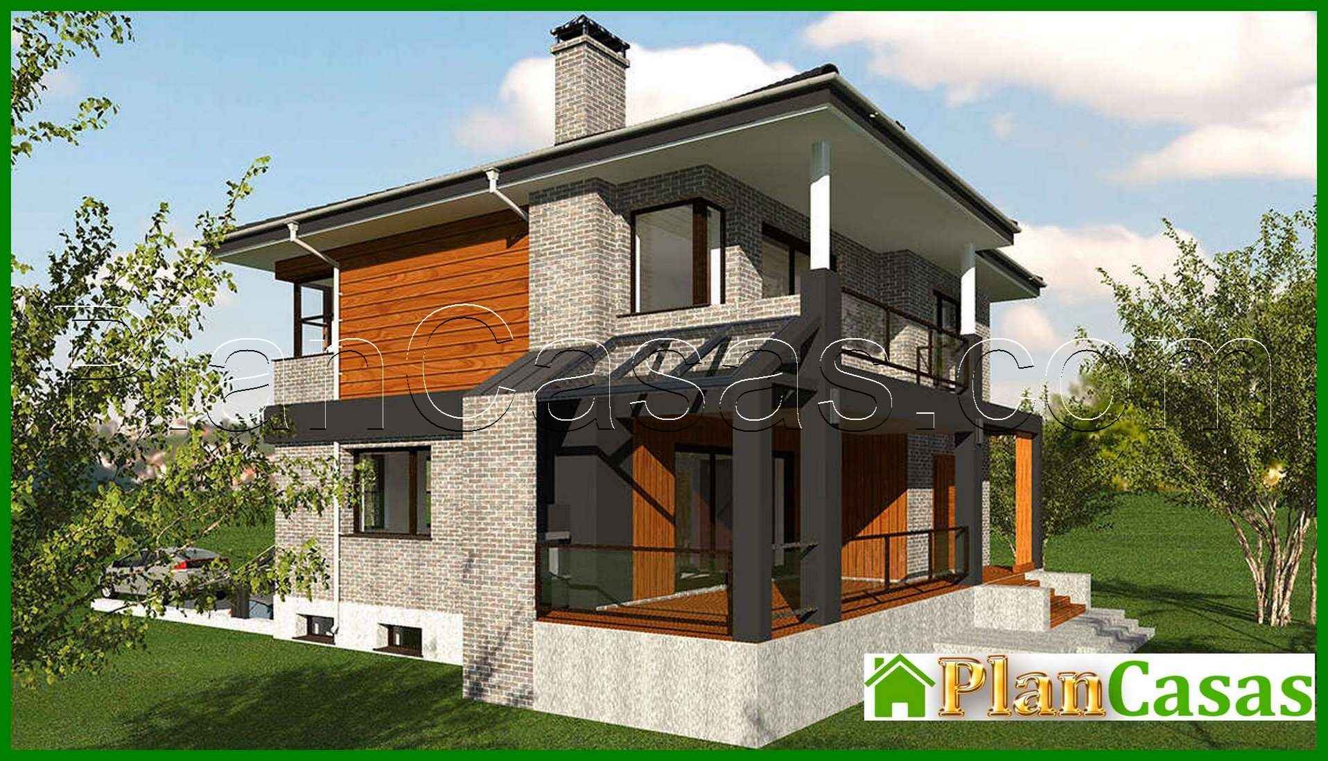 Visualization gallery - Two-story cottage with an underground garage