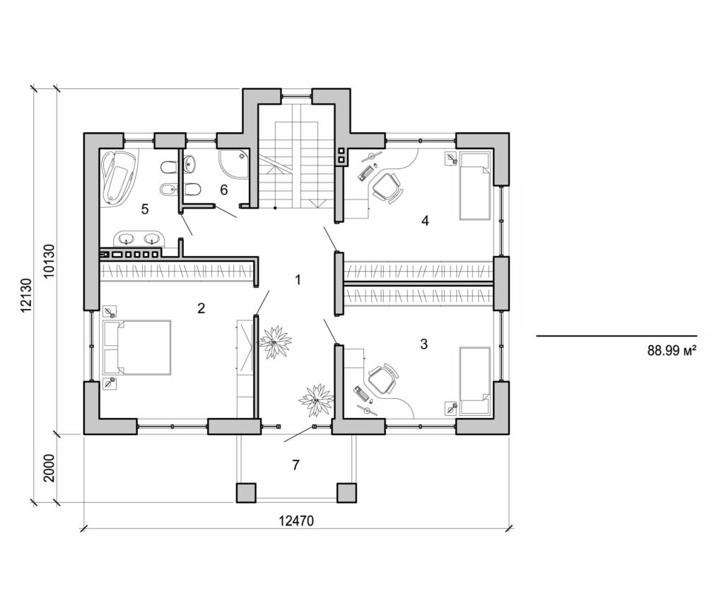 Visualization gallery - Two storey house