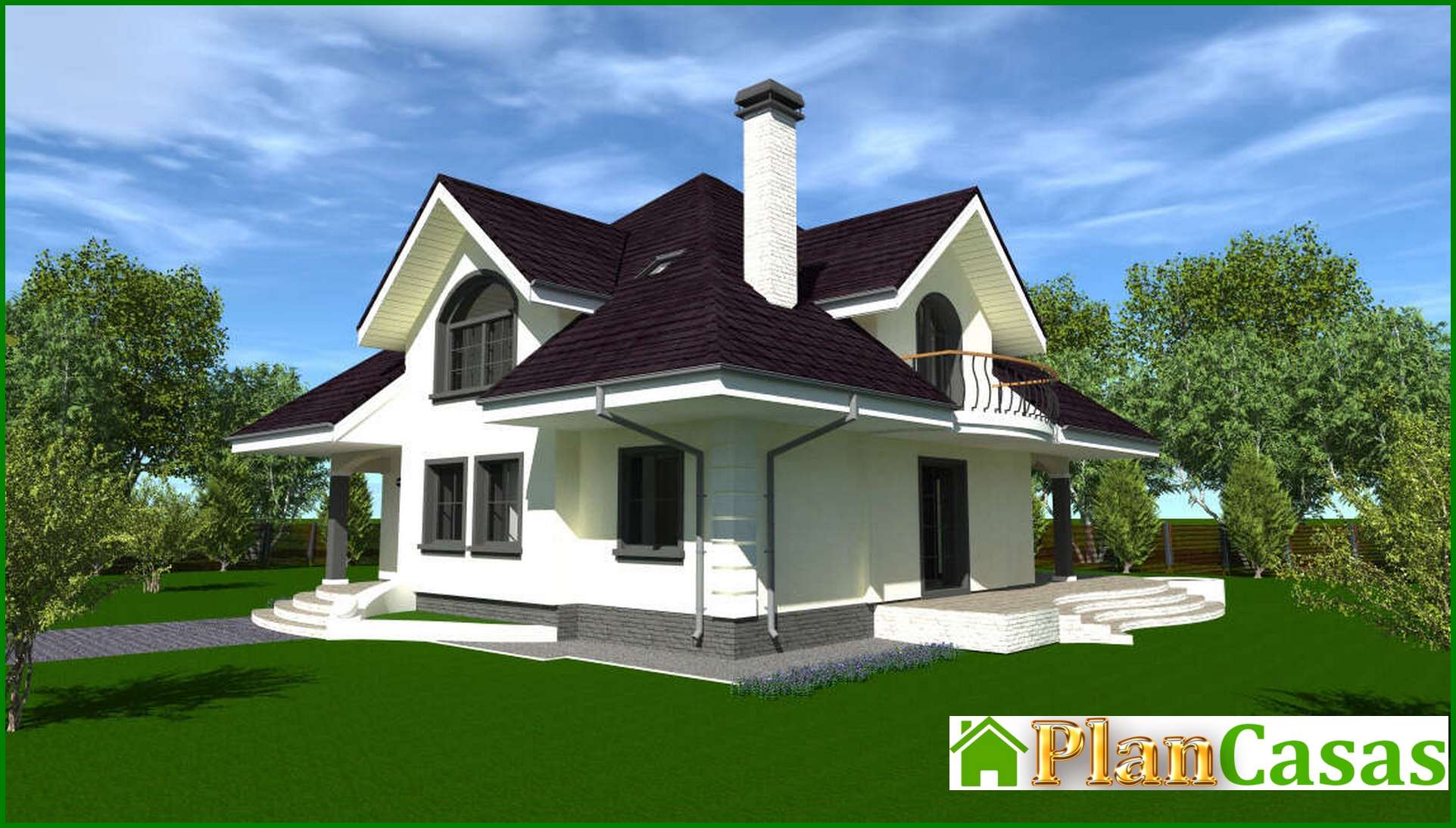 Visualization gallery - The project of a modern cottage with an area of ​​316 square meters m with ground floor