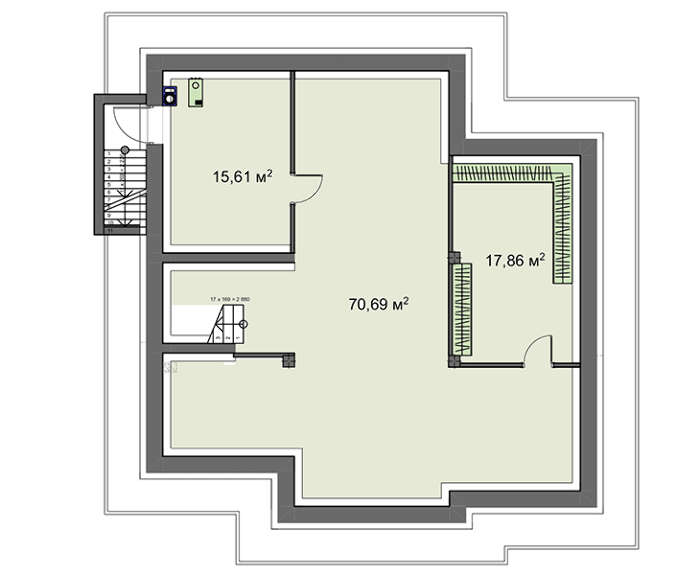 Visualization gallery - The project of a modern cottage with an area of ​​316 square meters m with ground floor
