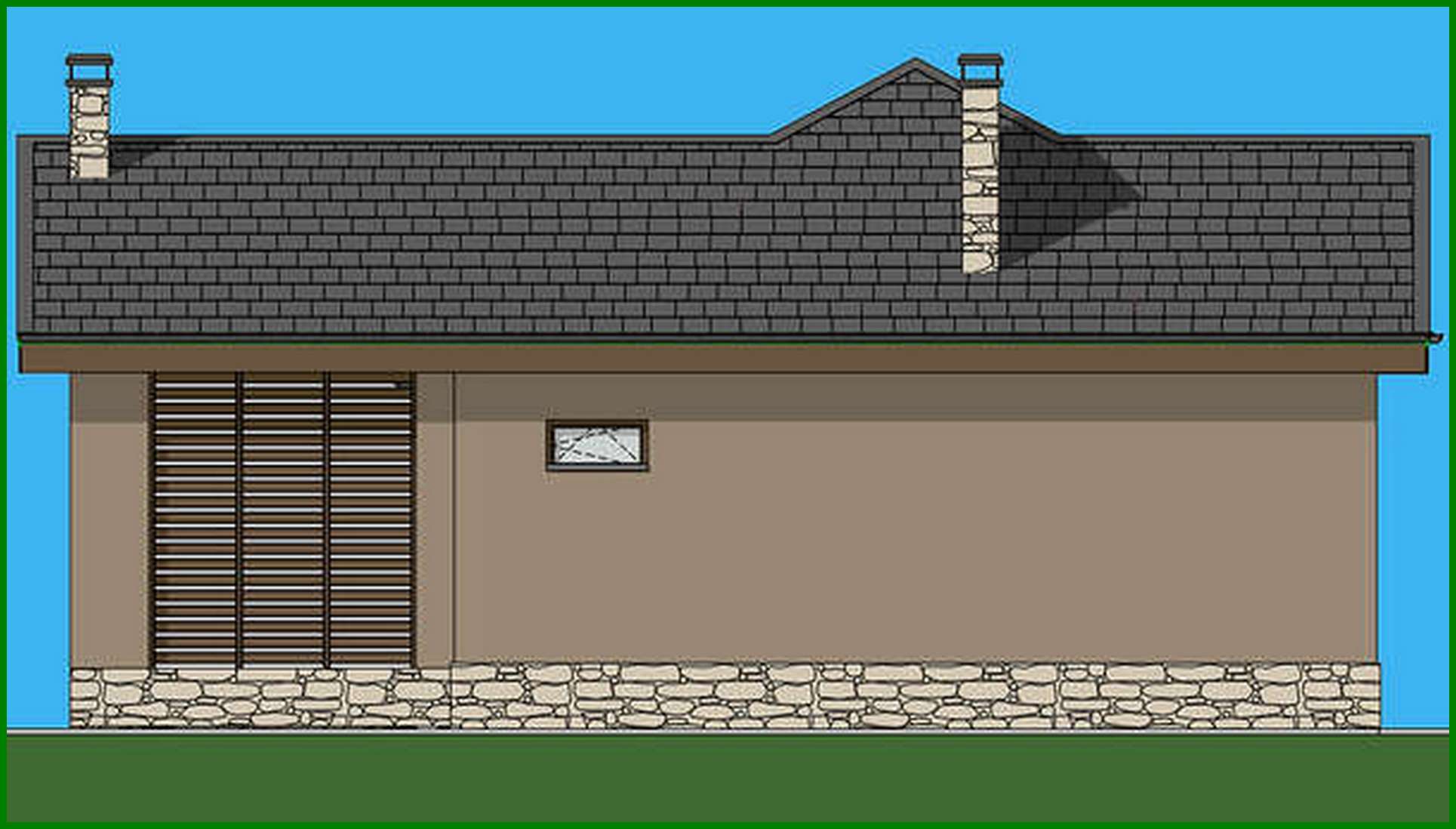 Visualization gallery - The project of a country house of 74 sq.m for a comfortable stay