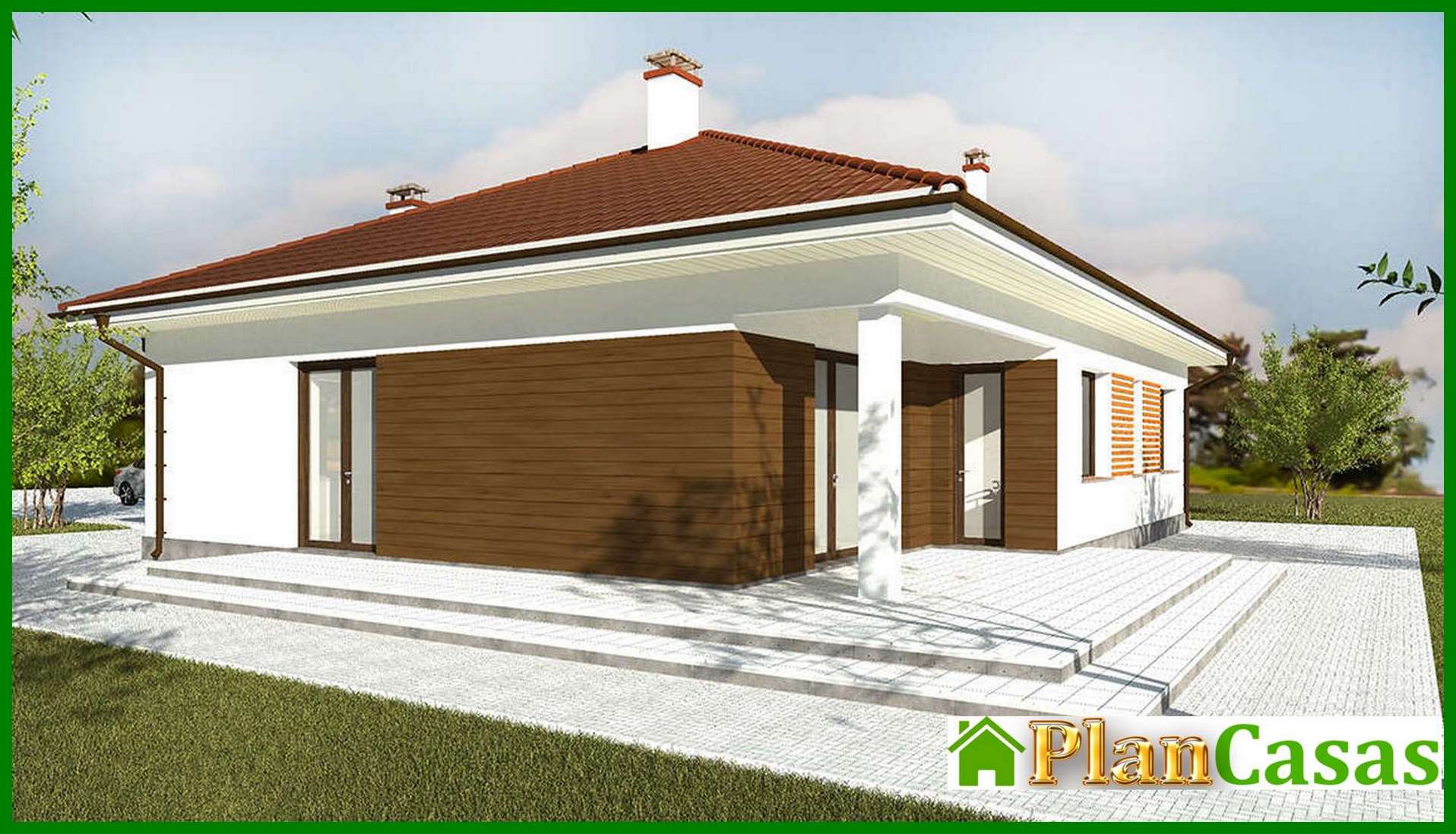 Visualization gallery - Beautiful one-storey house