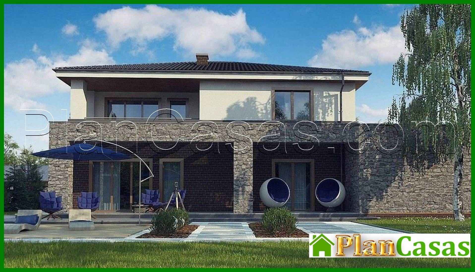 Visualization gallery - Project of a classic two-story house with modern details