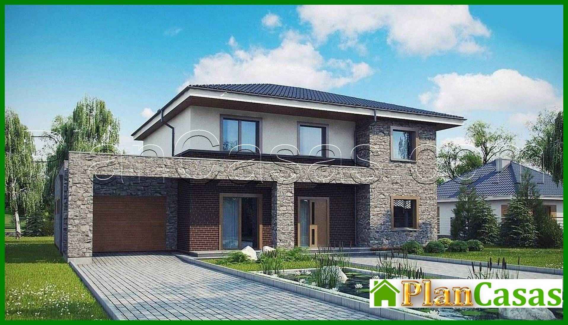 Project of a classic two-story house with modern details house plan