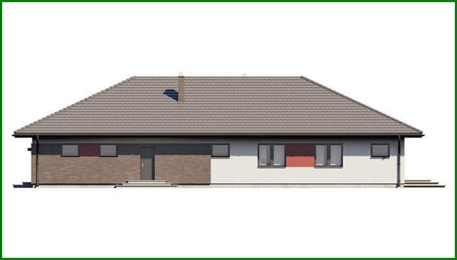 Visualization gallery - Attractive 3 bedroom one-story house project