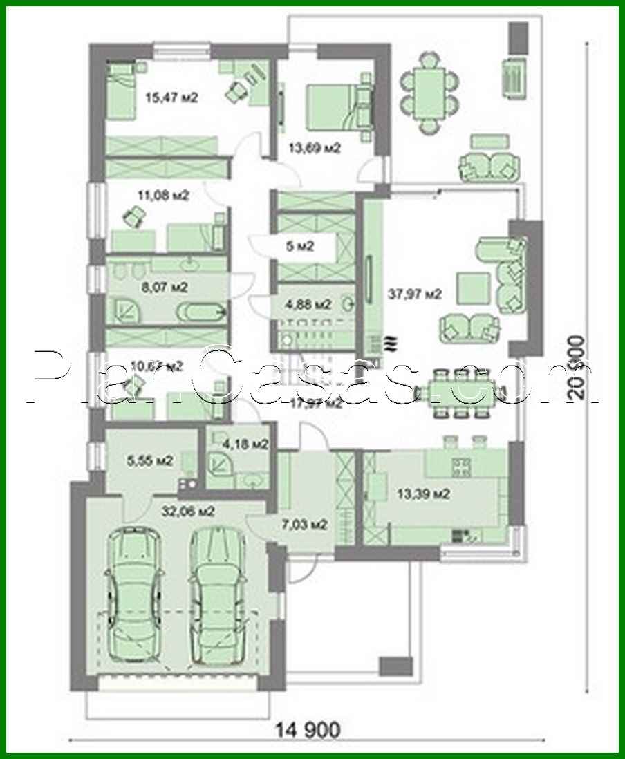 Visualization gallery - House project with exposed frontal garage