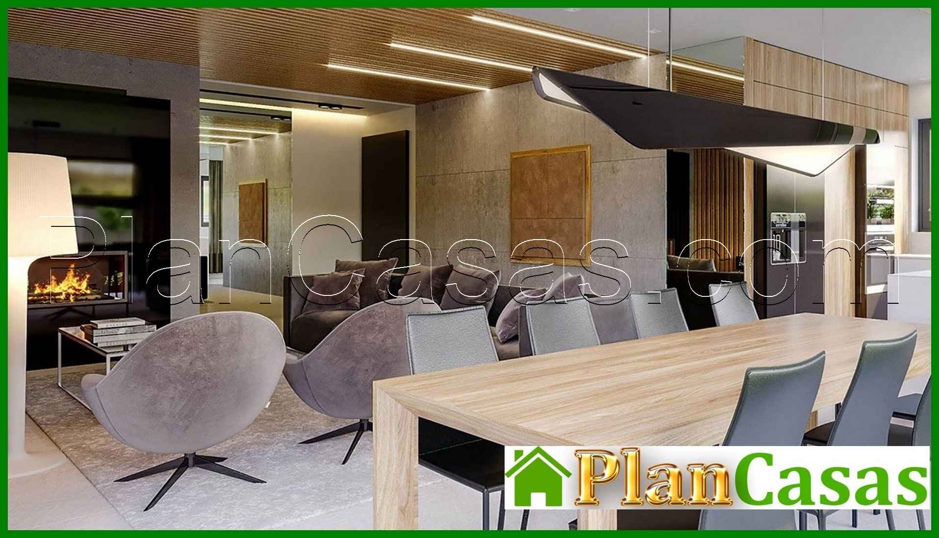 Visualization gallery - One-story stylish cottage with a spacious living room