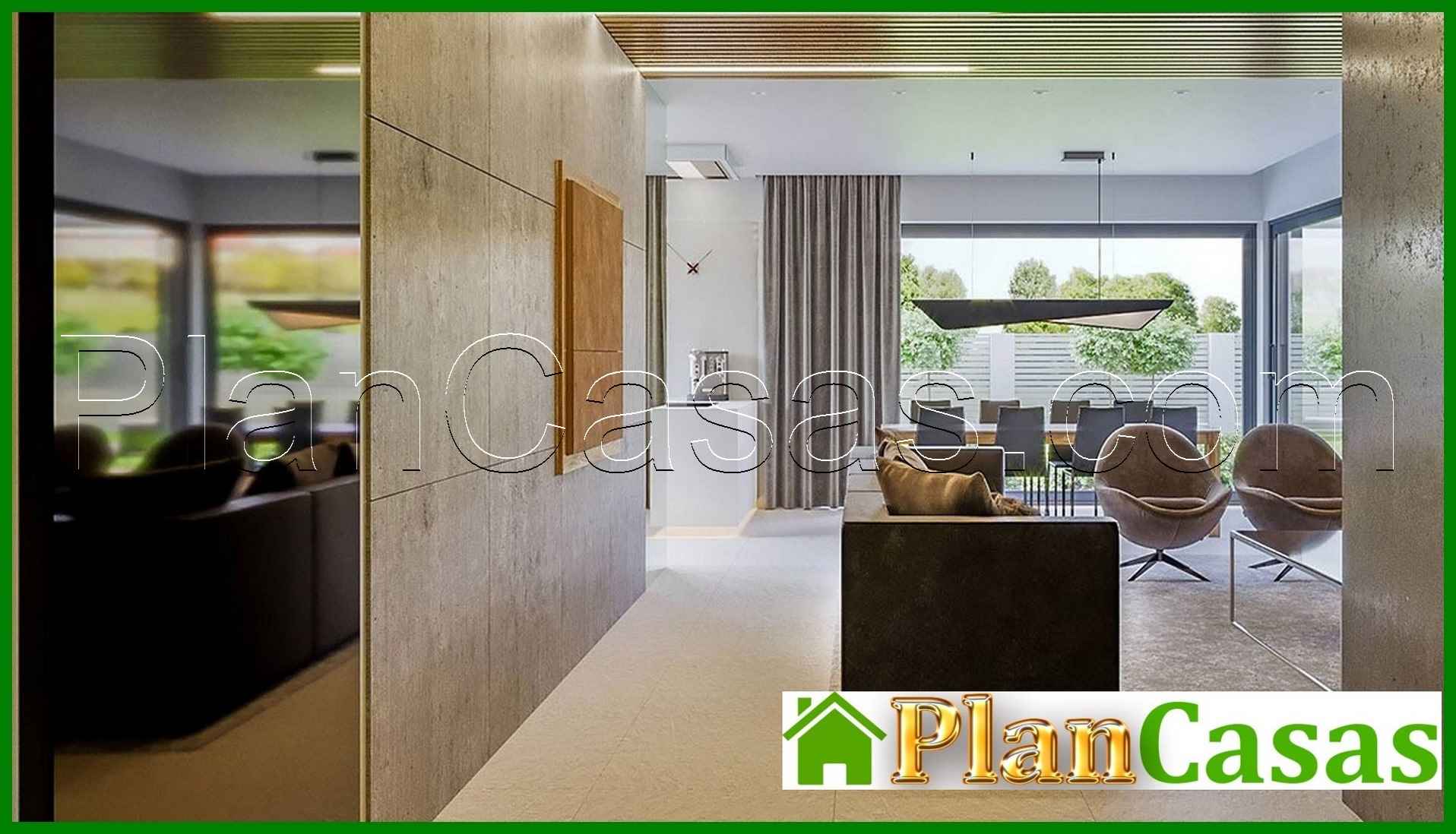 Visualization gallery - One-story stylish cottage with a spacious living room