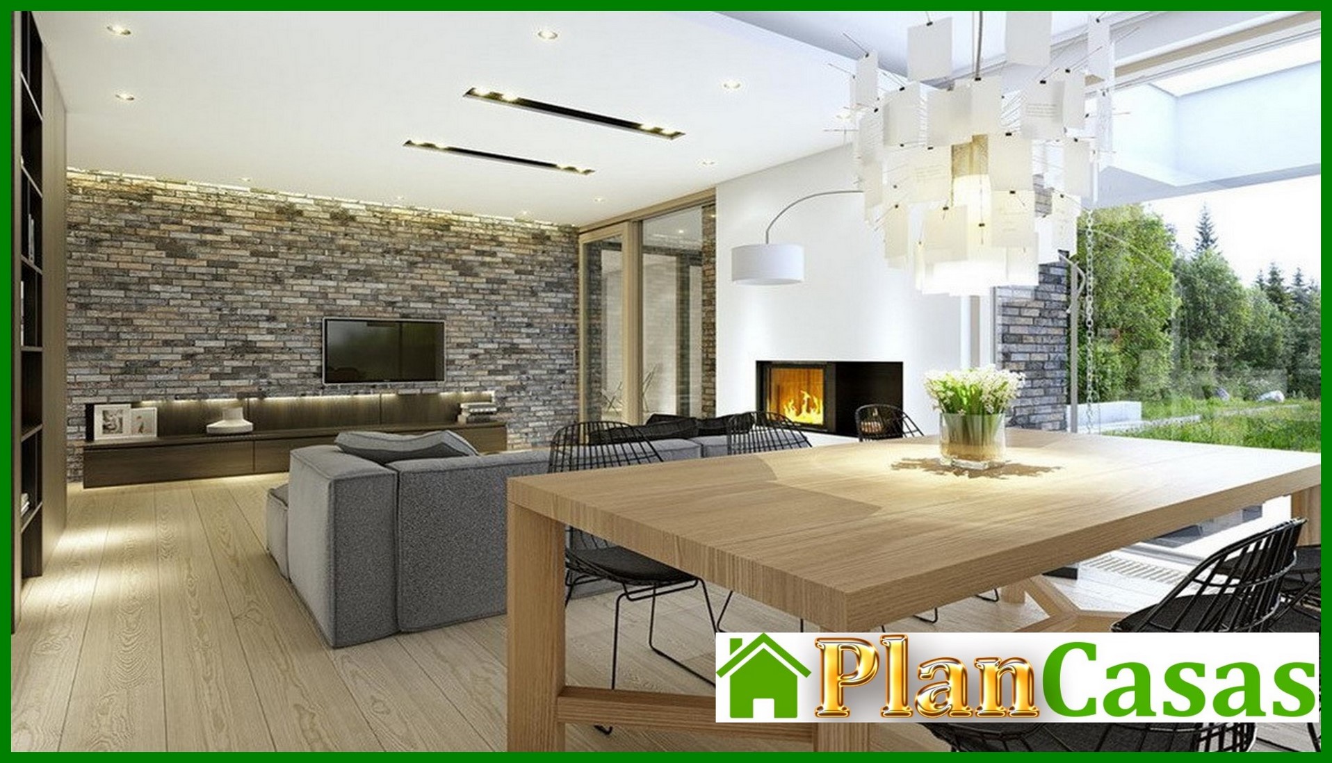 Visualization gallery - One-storey residential building with a swimming pool