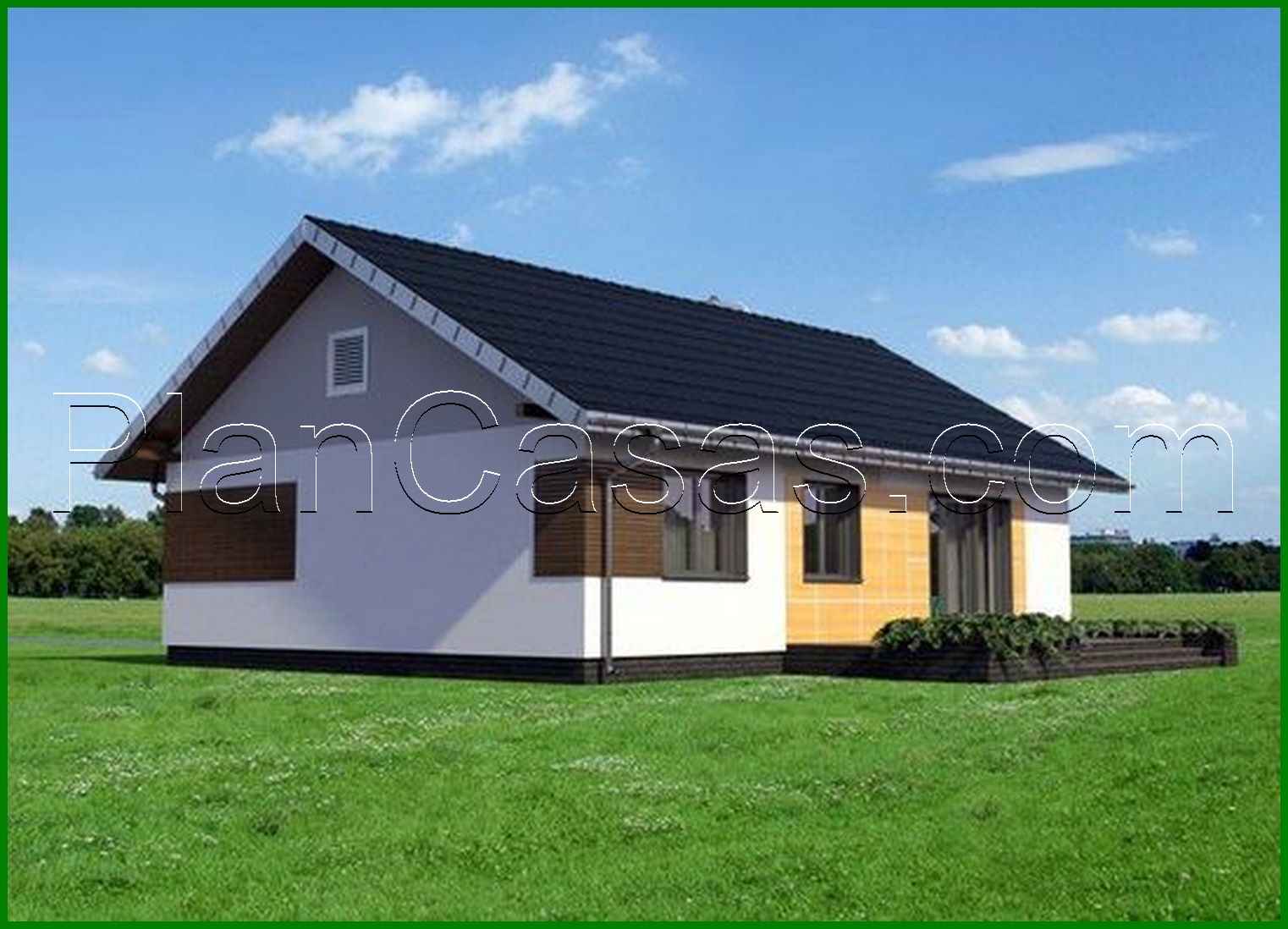 Visualization gallery - One-storey manor of rectangular shape 13 by 10