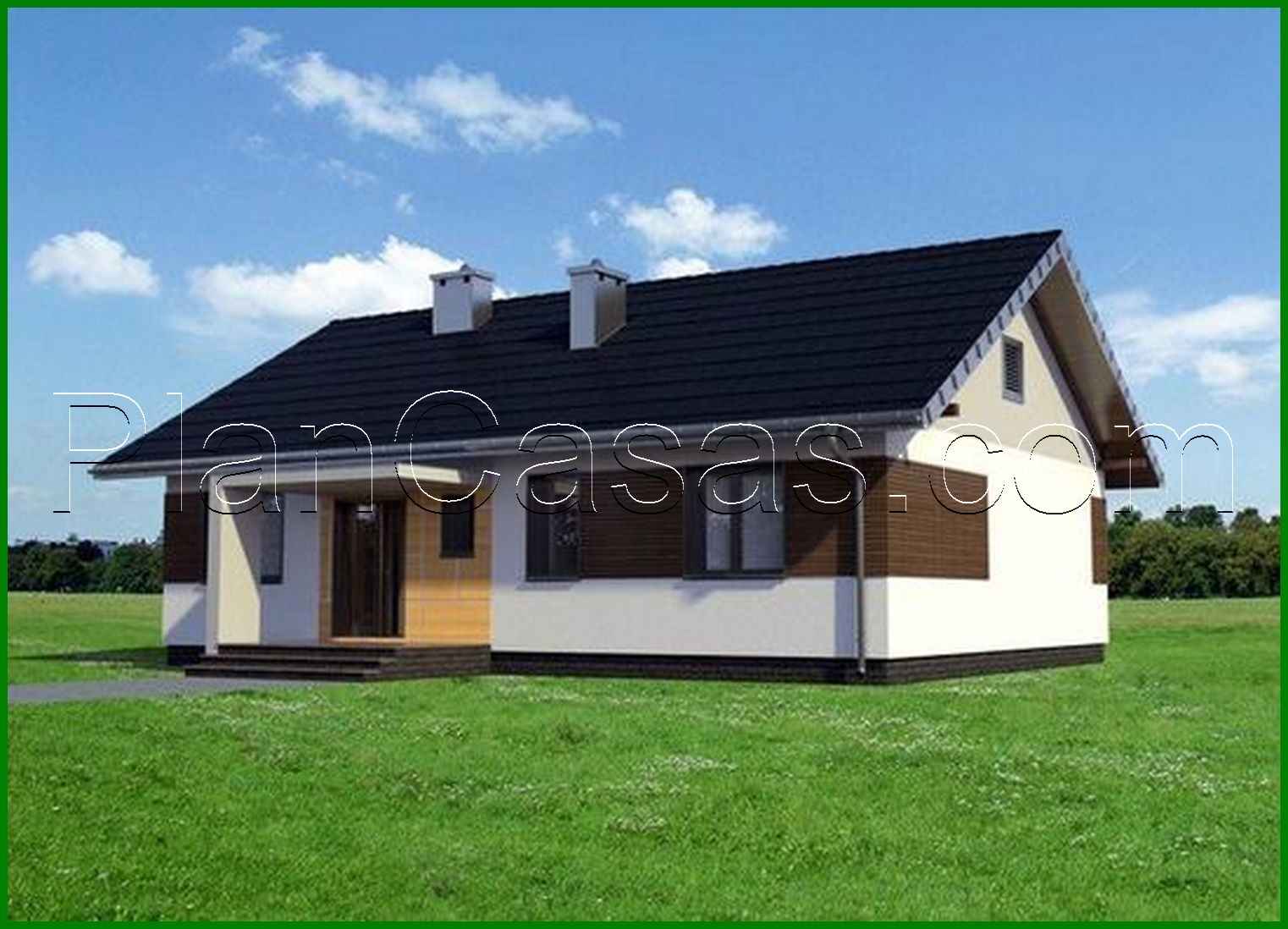 Visualization gallery - One-storey manor of rectangular shape 13 by 10