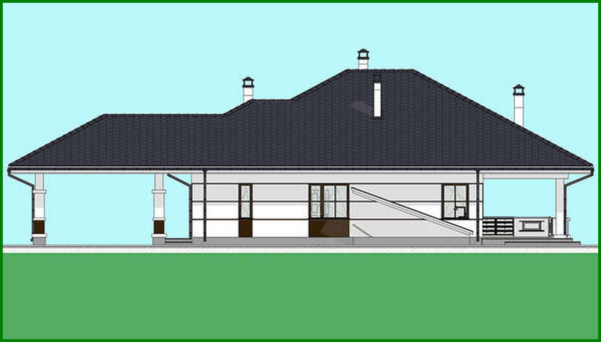 Visualization gallery - The project of the magnificent cottage area of 170 square meters. m with ground floor