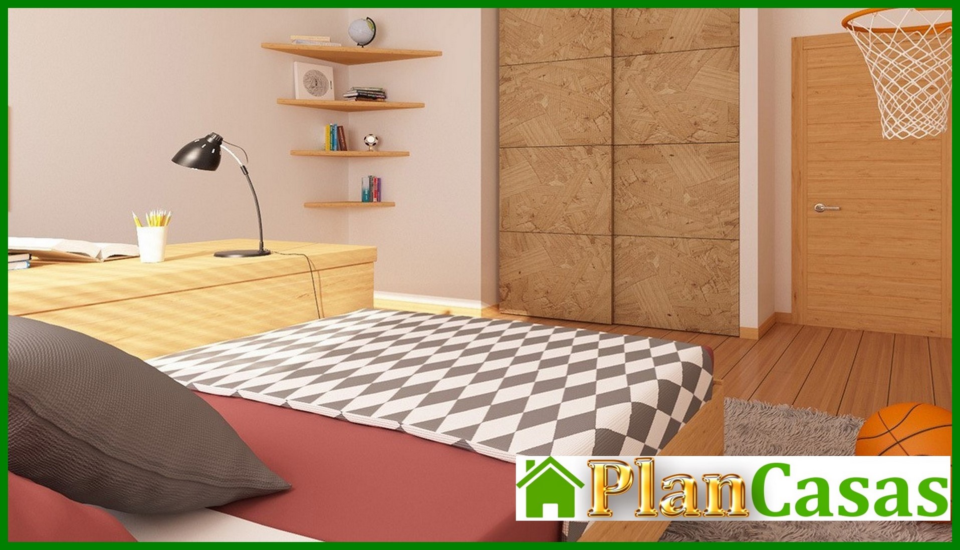 Visualization gallery - Project of a house with a multi-pitched roof, bay window and fireplace