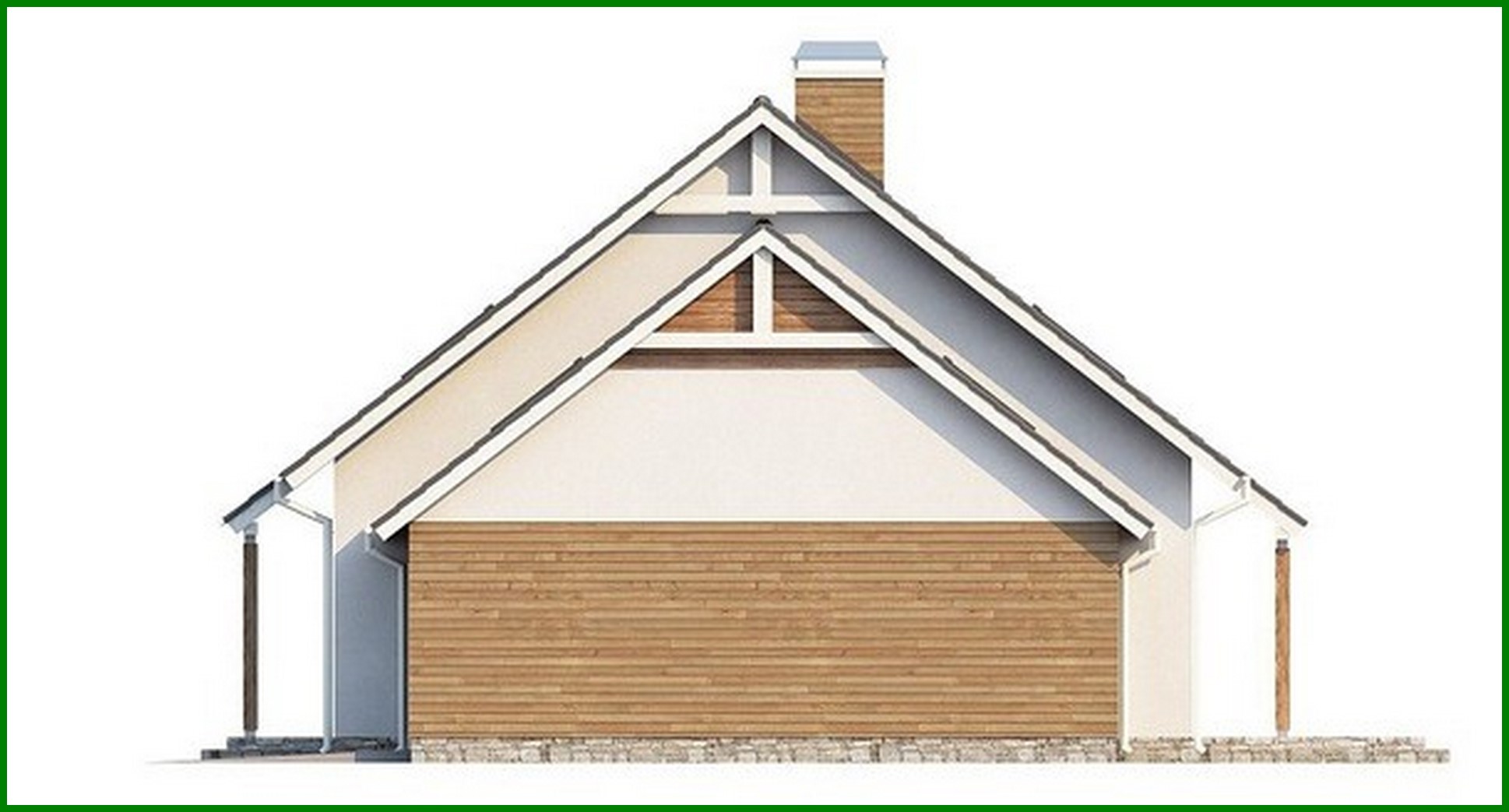 Visualization gallery - House project with an attic above the garage