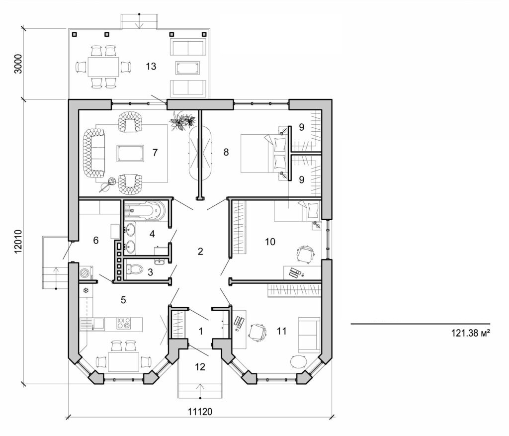 Visualization gallery - One storey house