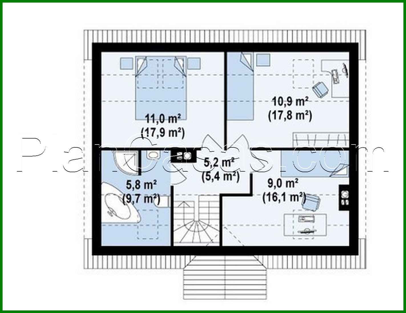 Visualization gallery - The project of a cozy house with an additional bedroom