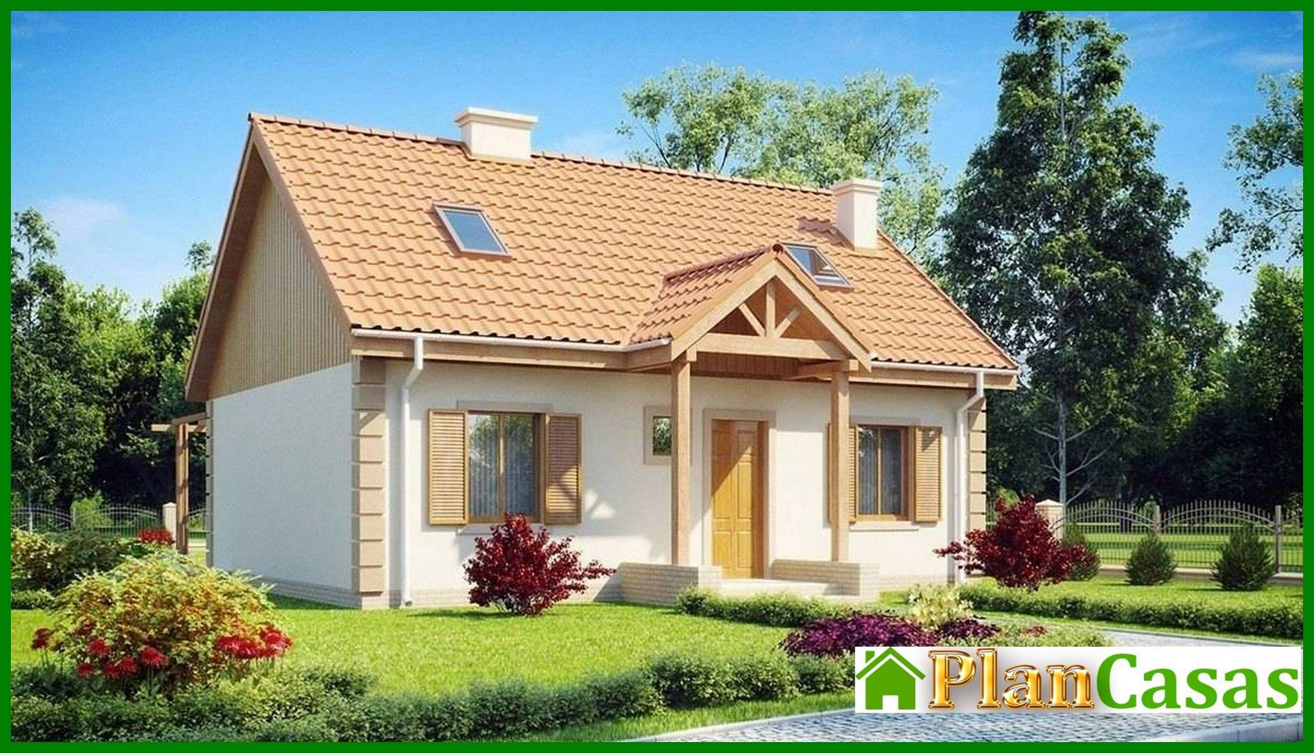 The project of a cozy house with an additional bedroom house plan