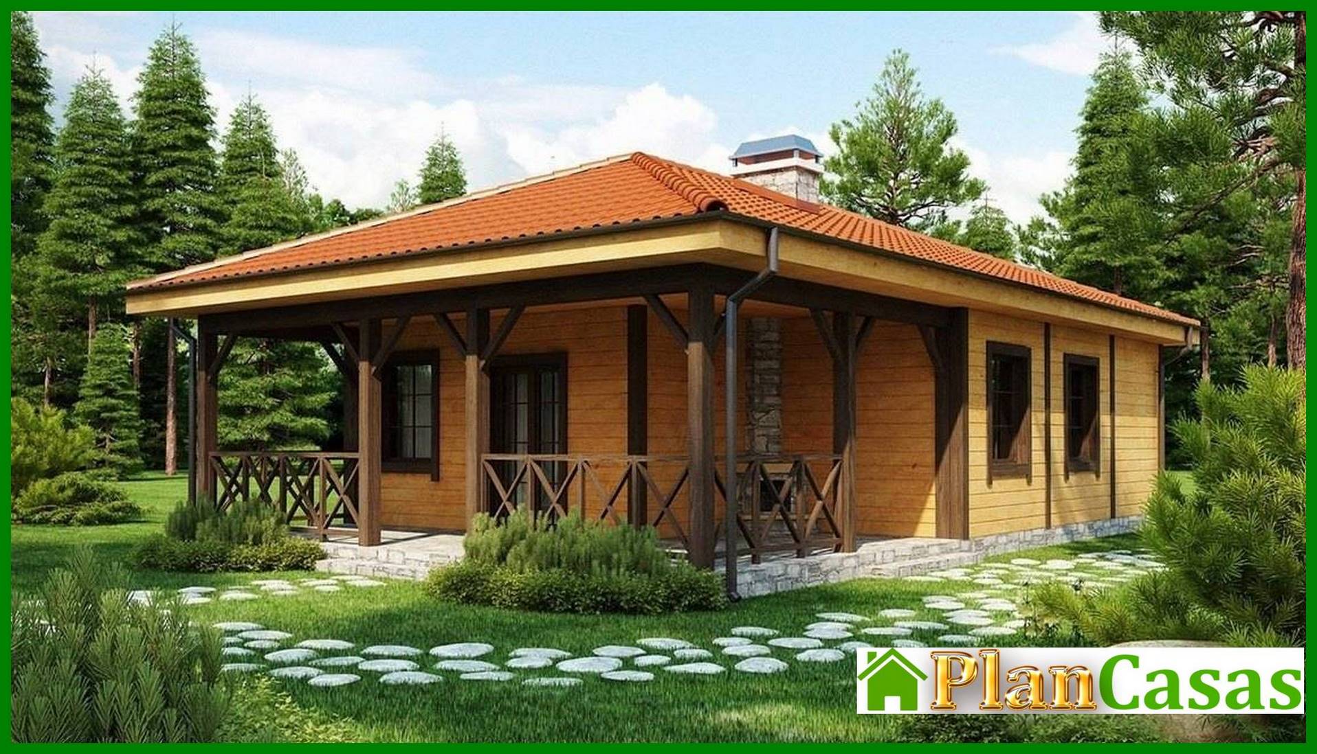 Visualization gallery - House project with a large covered terrace