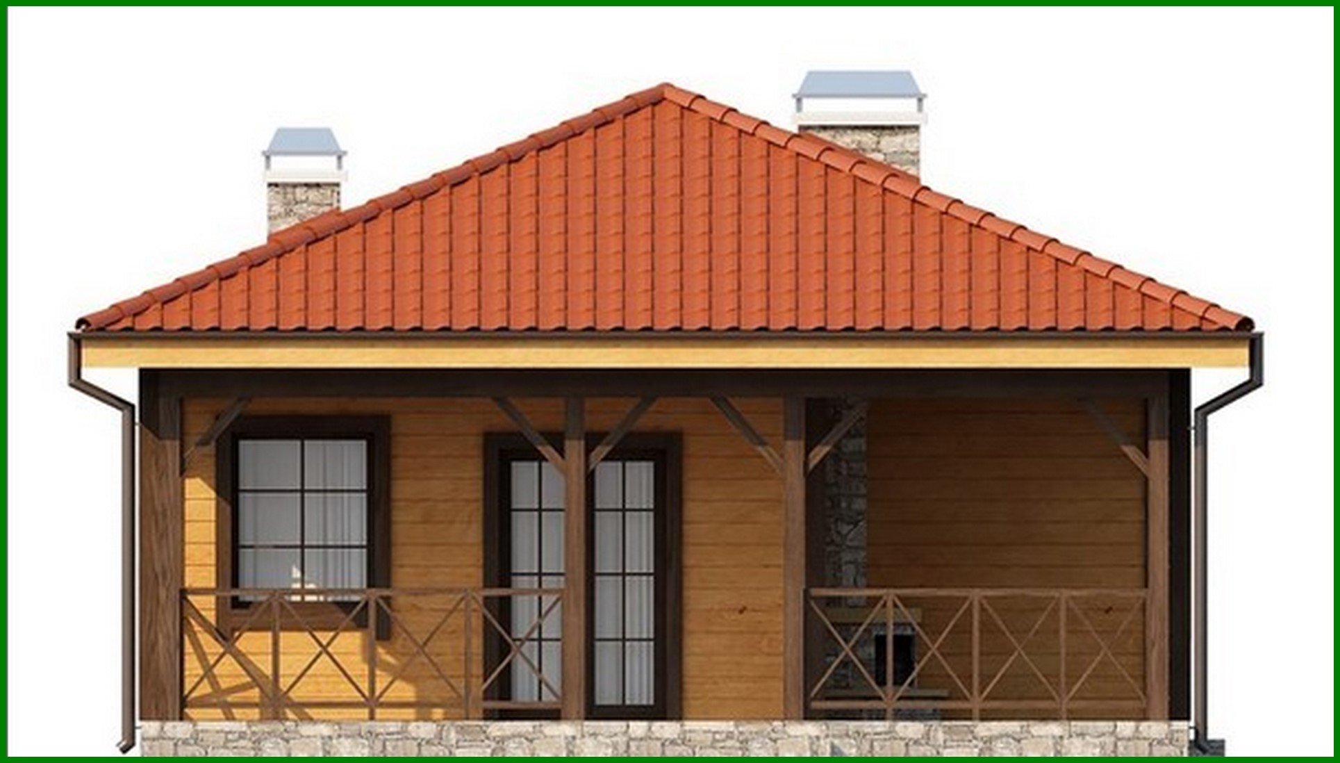 Visualization gallery - House project with a large covered terrace