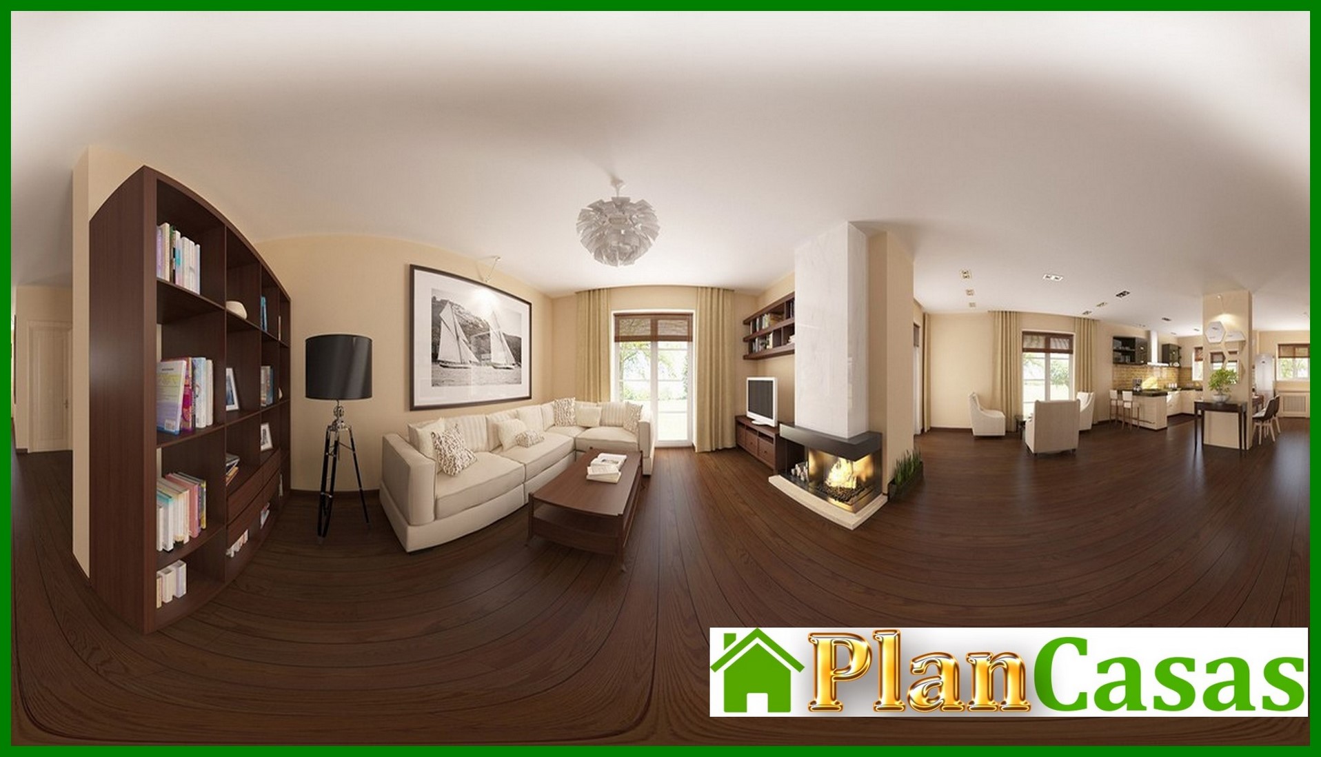 Visualization gallery - Cottage project with balconies