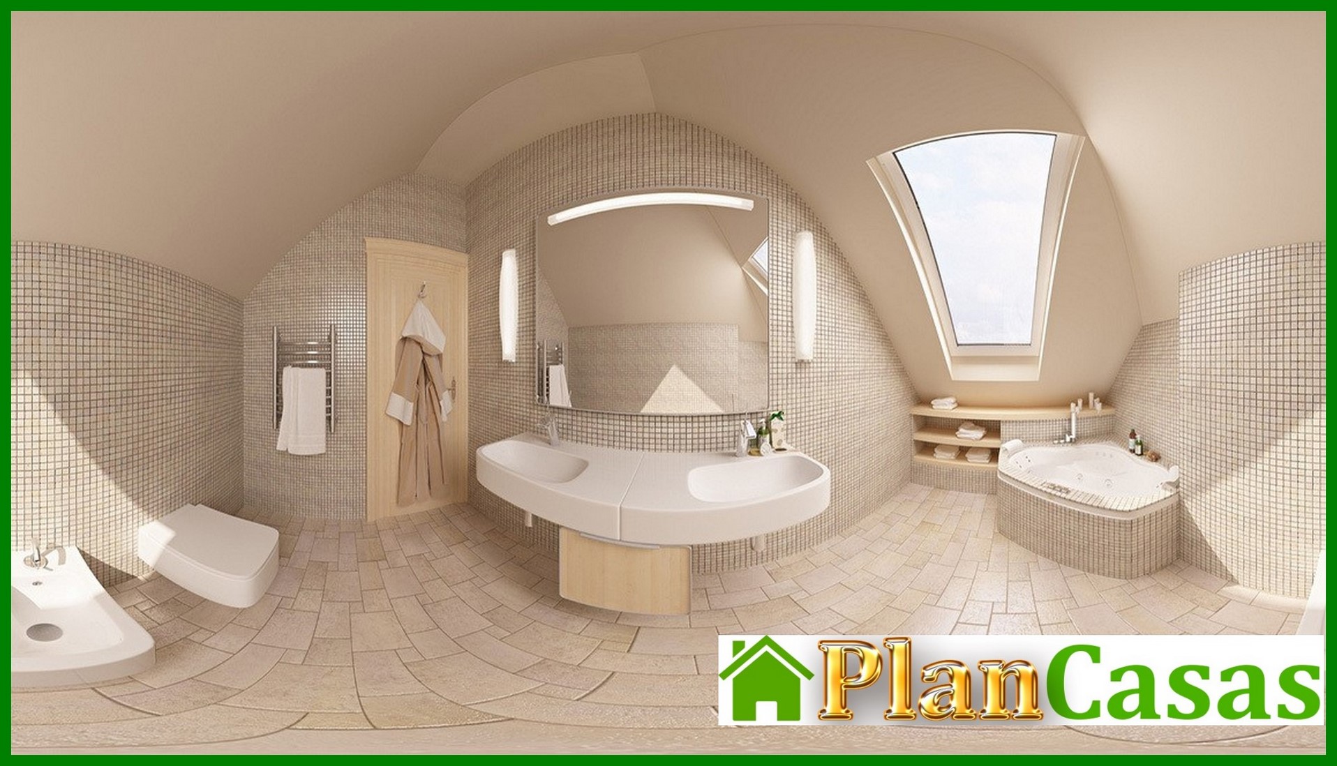 Visualization gallery - Cottage project with balconies