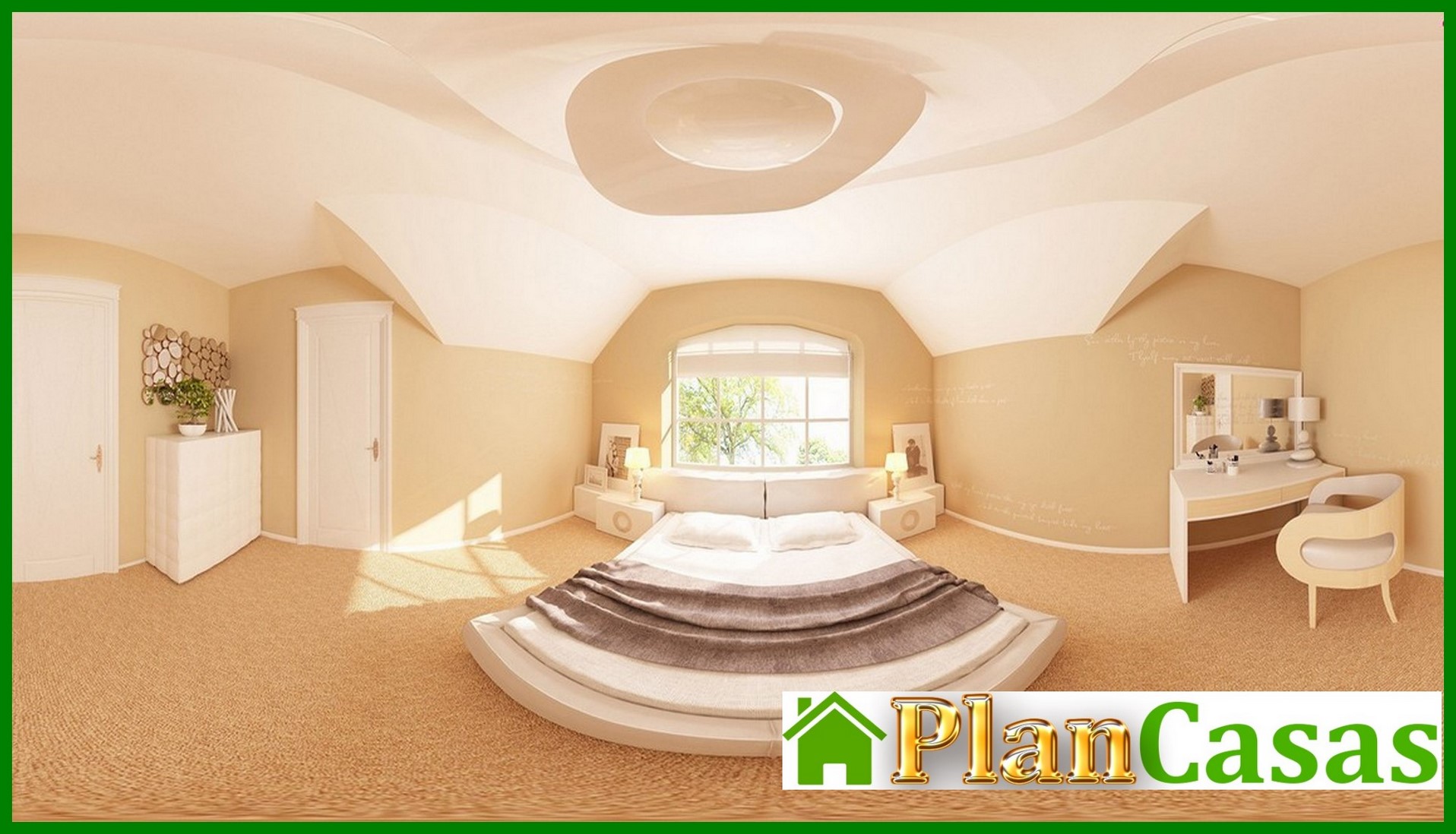 Visualization gallery - Cottage project with balconies