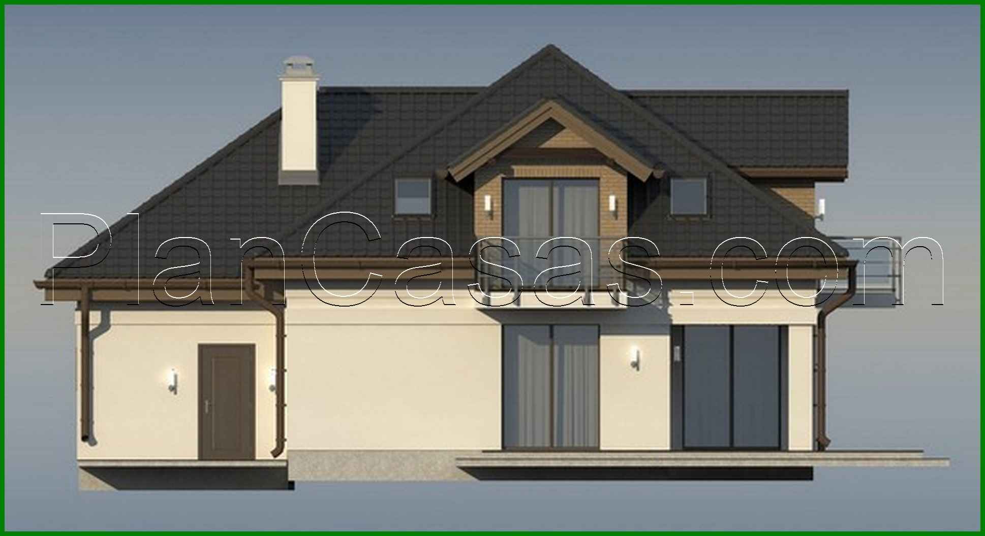 Visualization gallery - The project of the house in a traditional style with an office on the ground floor