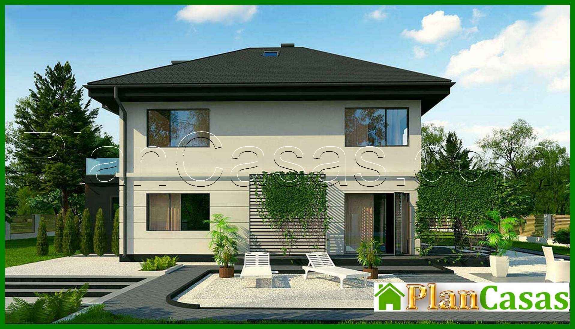 Visualization gallery - House project with a terrace above the garage