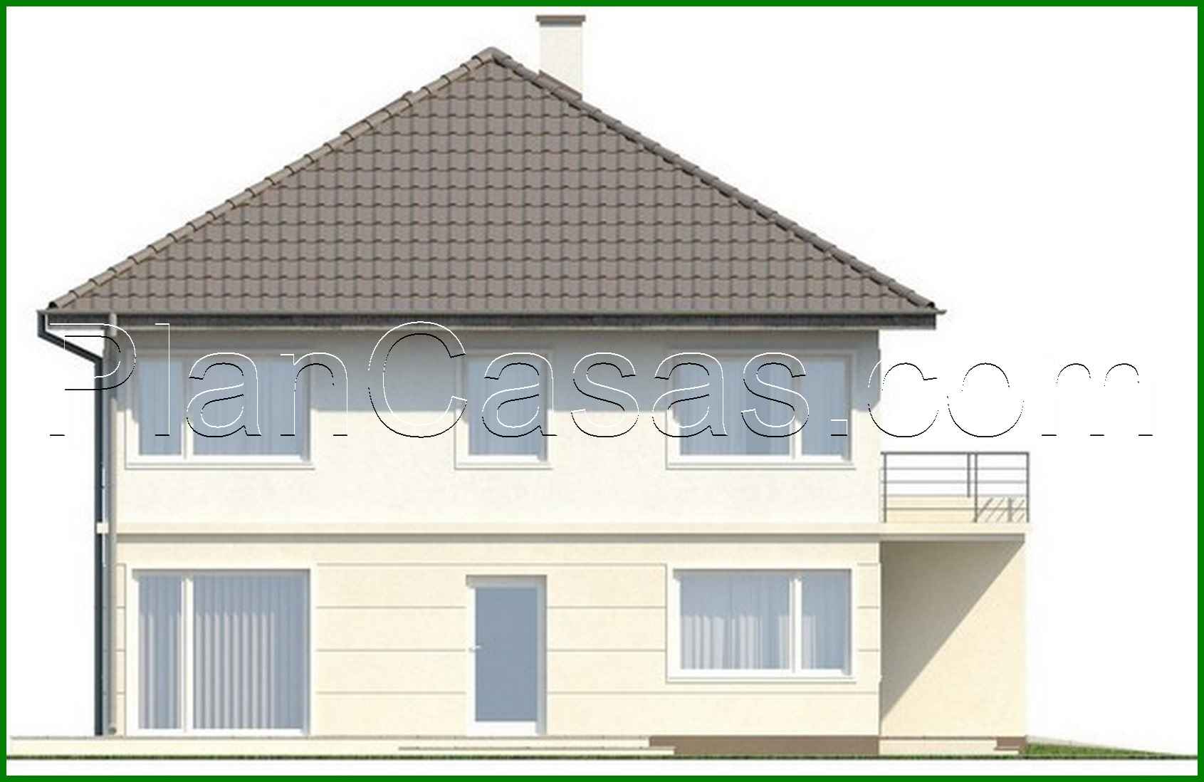 Visualization gallery - House project with a terrace above the garage