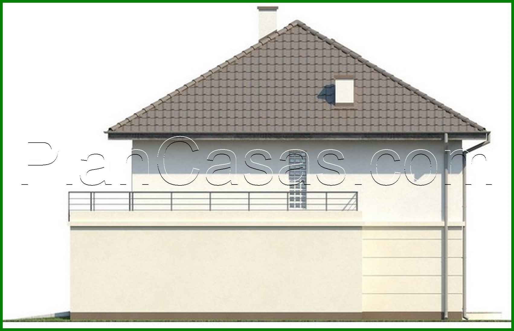 Visualization gallery - House project with a terrace above the garage