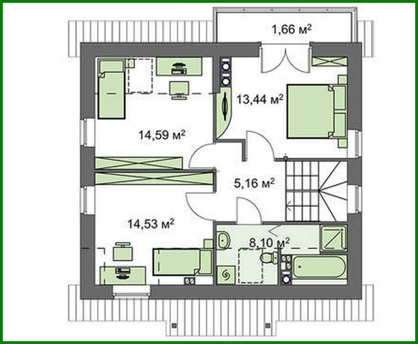 Visualization gallery - House project with fireplace on the terrace