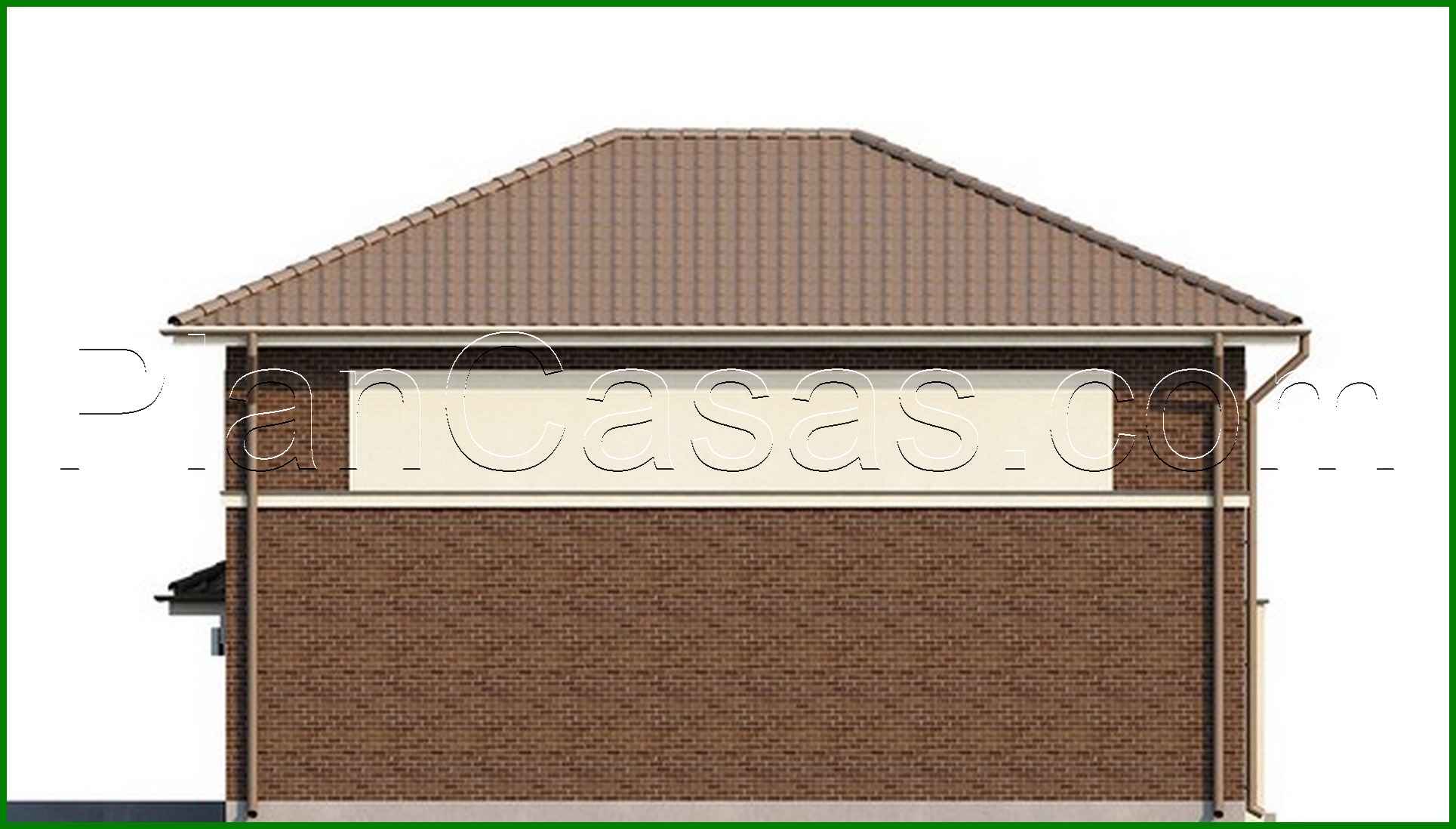 Visualization gallery - The project of a two-story house with a side garage