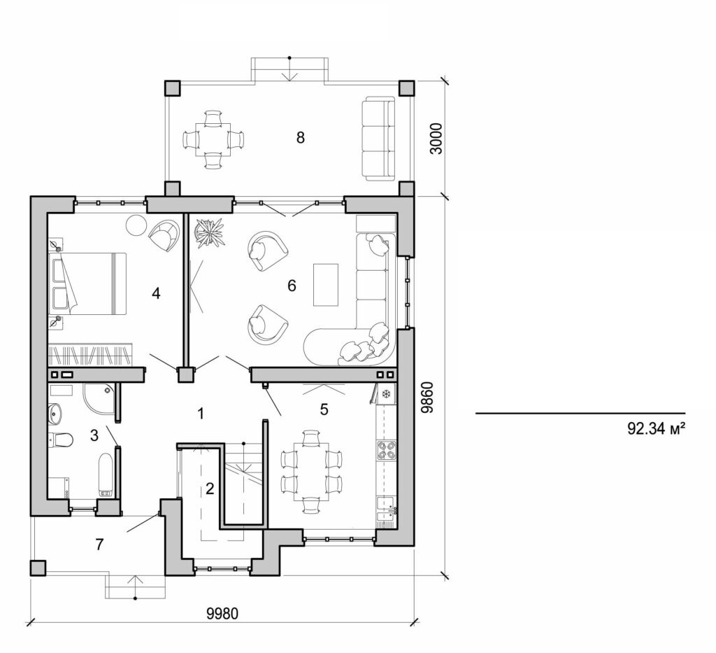 Visualization gallery - Two storey cottage