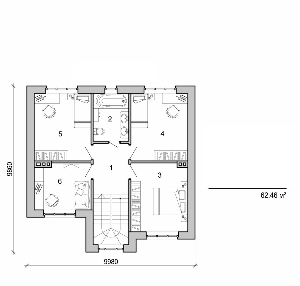 Visualization gallery - Two storey cottage