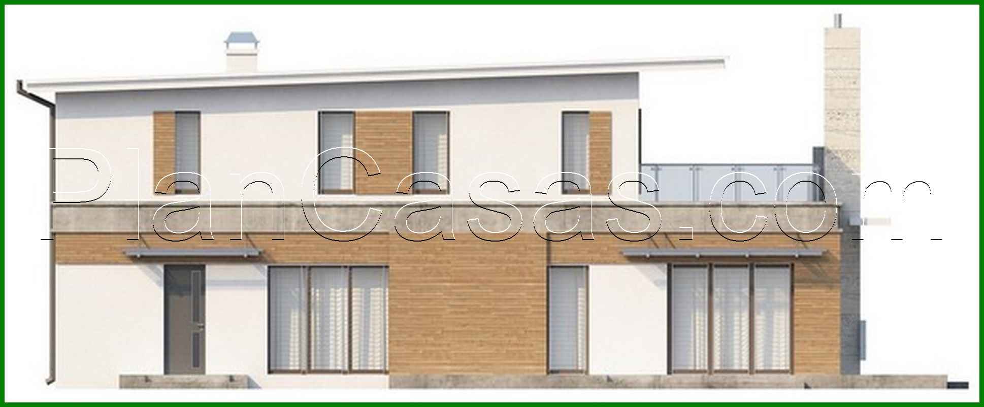 Visualization gallery - Project of a modern stylish cottage with a flat roof