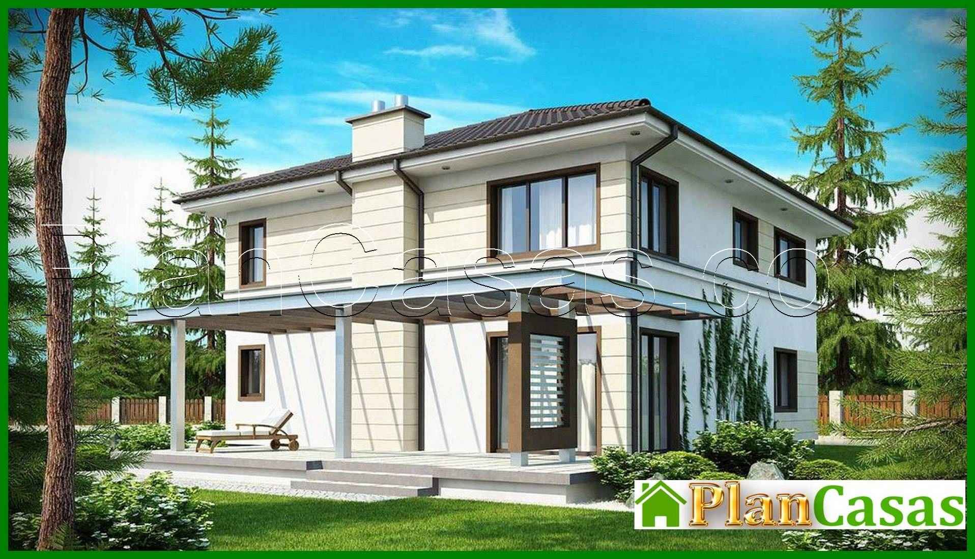 Visualization gallery - The project of a two-story cottage with a second light