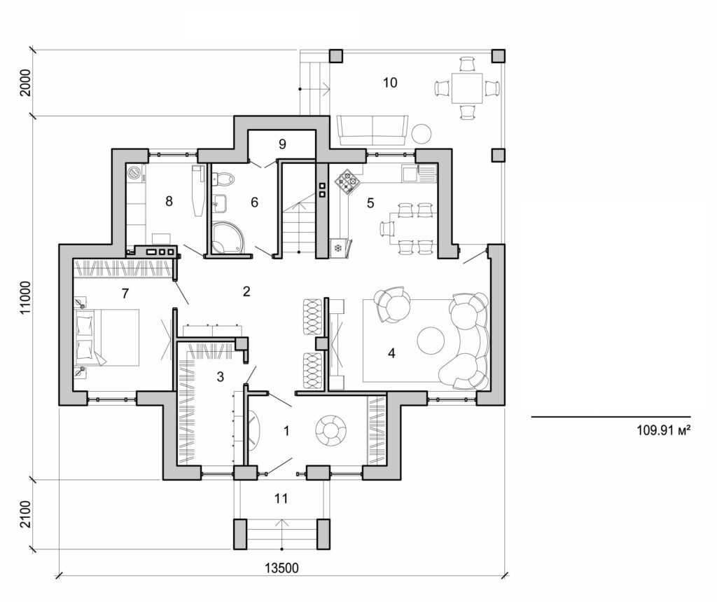 Visualization gallery - Two storey big cottage
