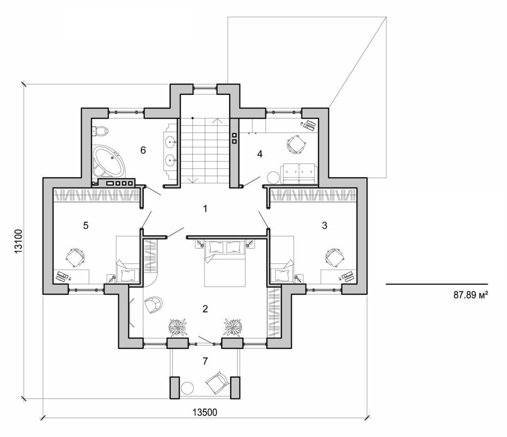 Visualization gallery - Two storey big cottage