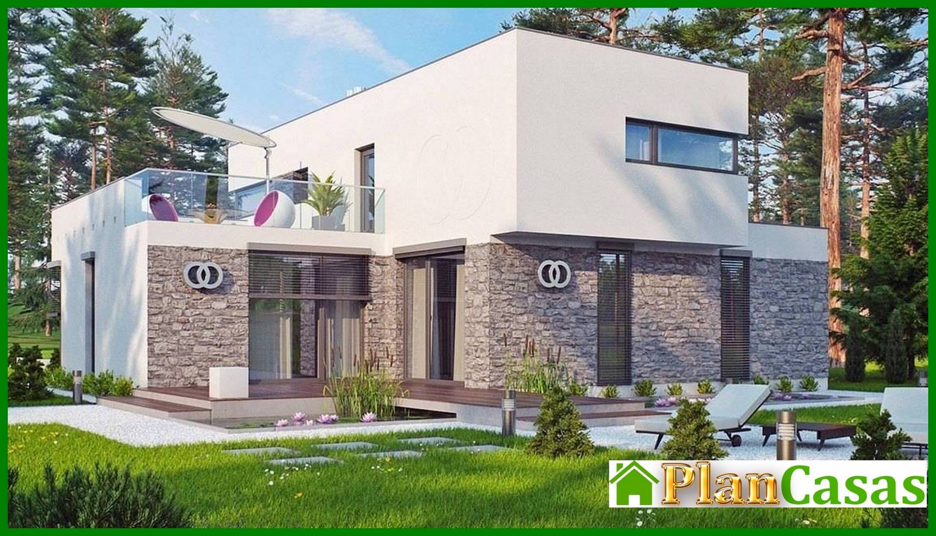 Visualization gallery - The project of a large mansion in the Art Nouveau style