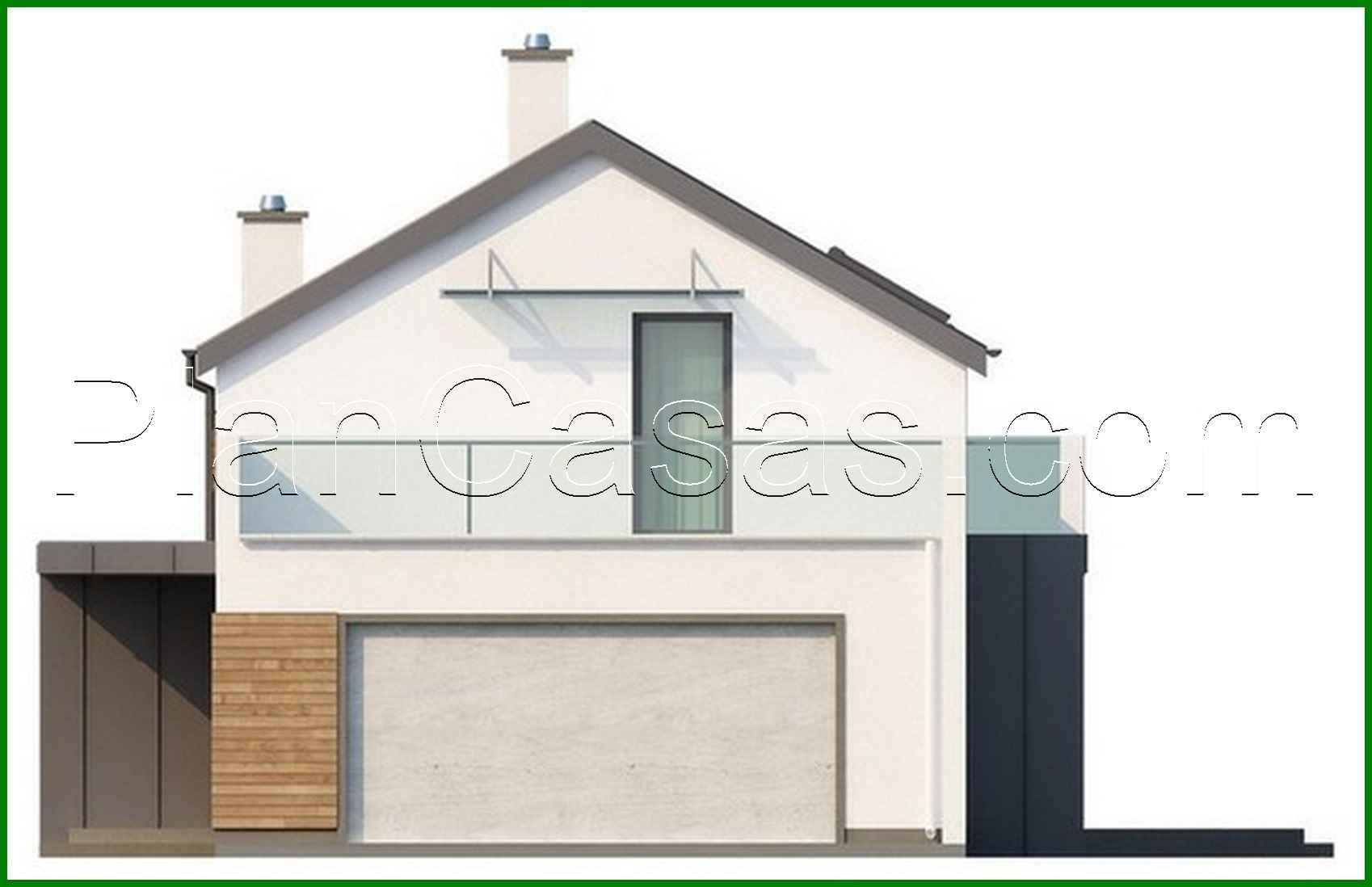 Visualization gallery - The project of a modern house with a simple layout