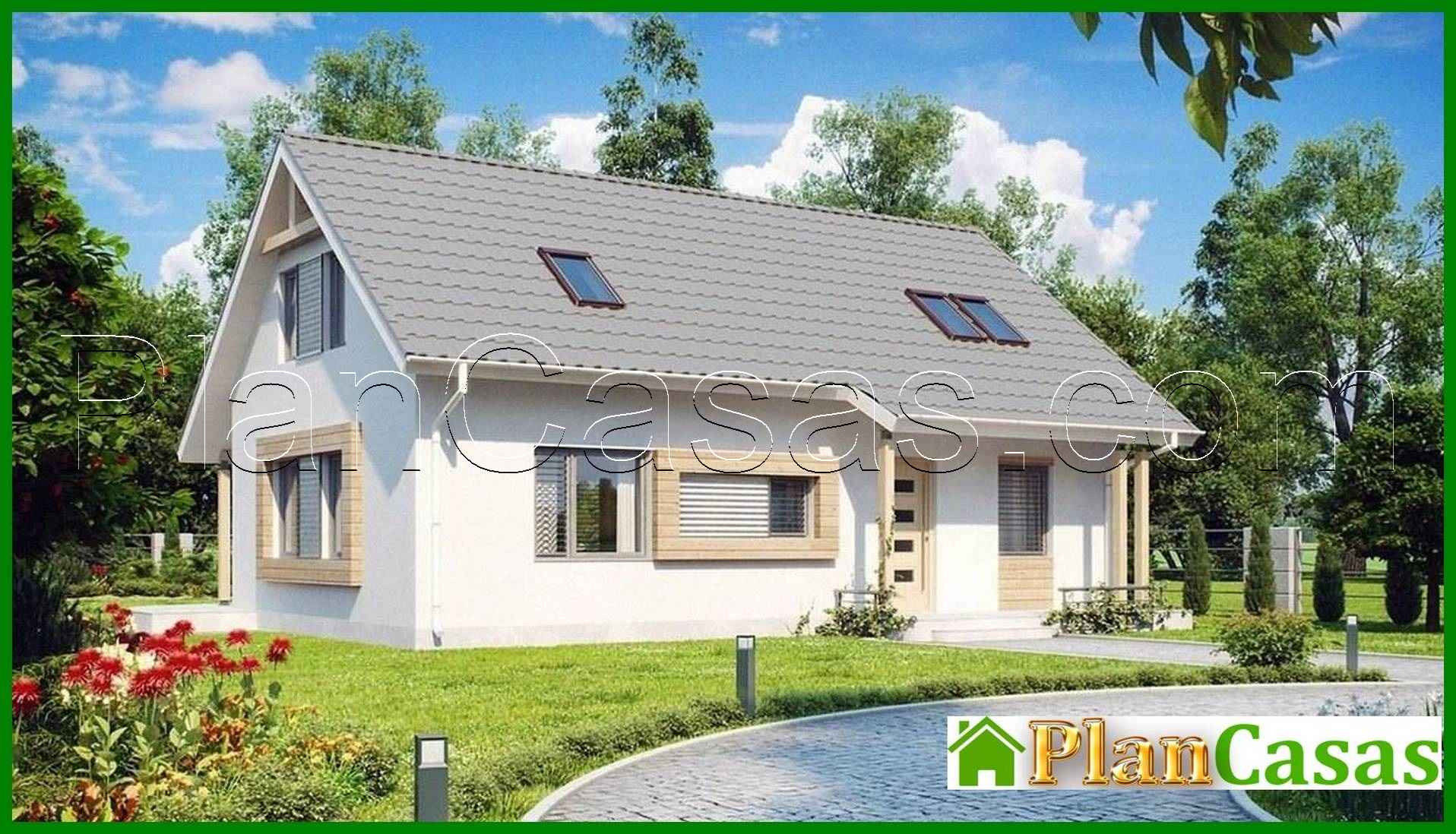 Visualization gallery - Project of a classic cottage with an office and a large bathroom