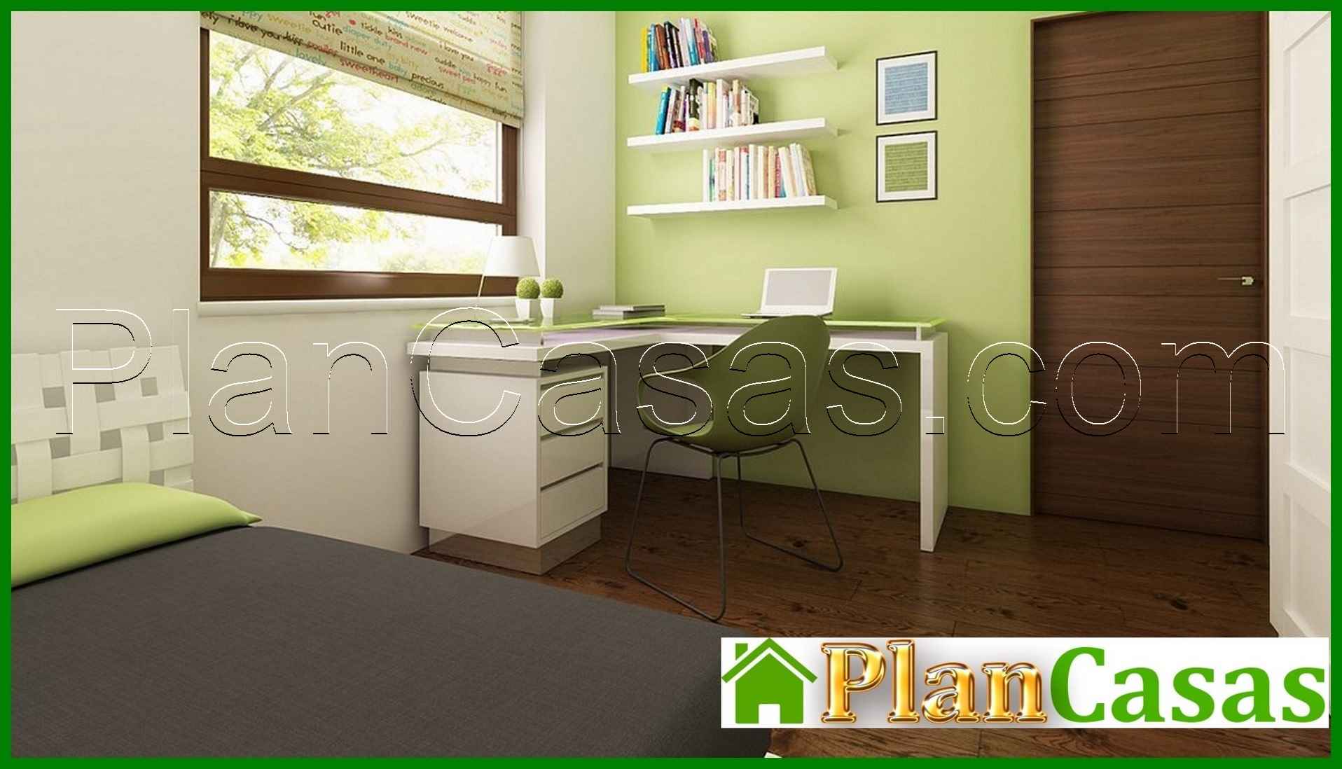 Visualization gallery - Project of a house with a gable roof and an attic room