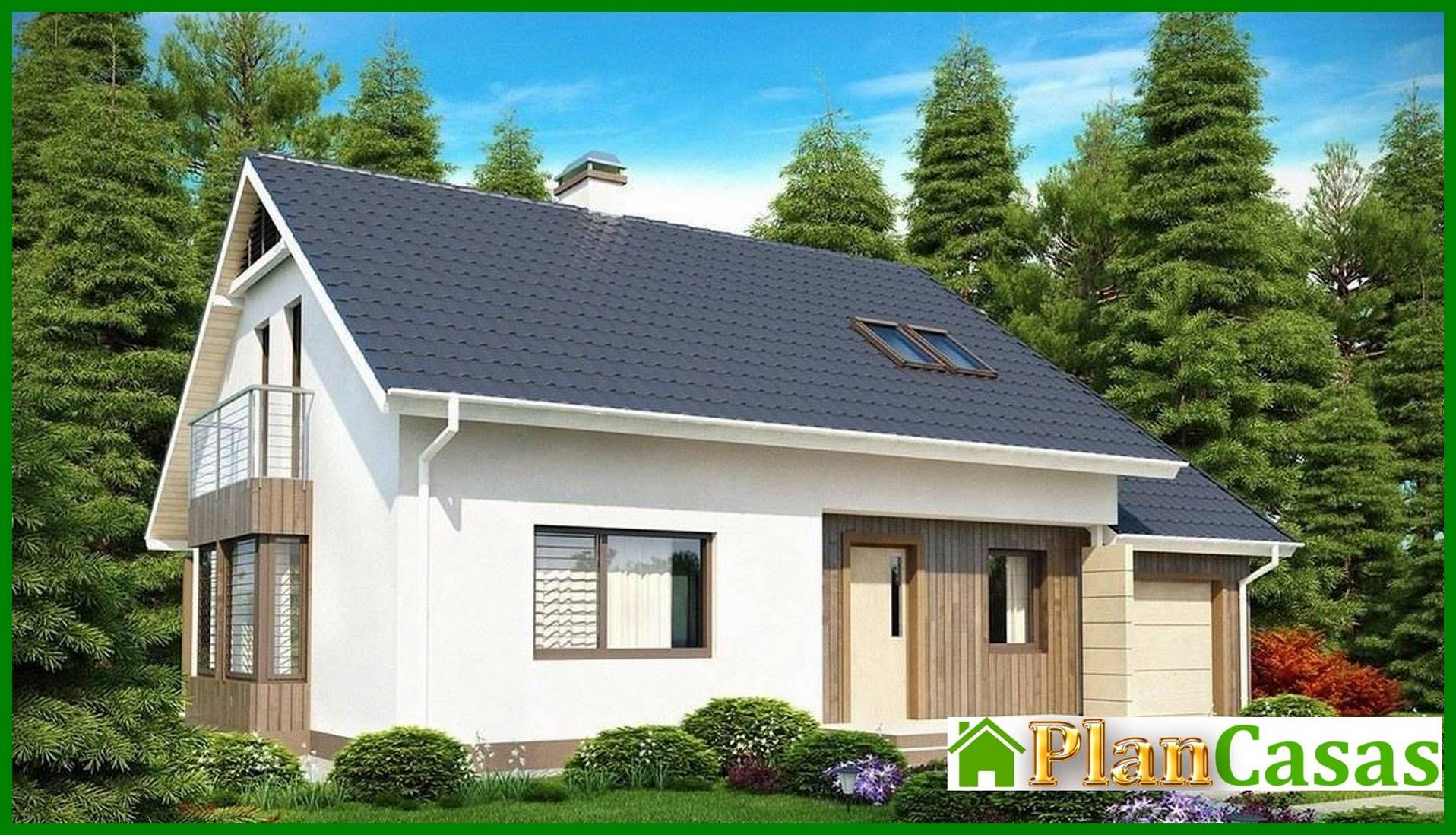 Visualization gallery - The project of an economical house with an extra bedroom