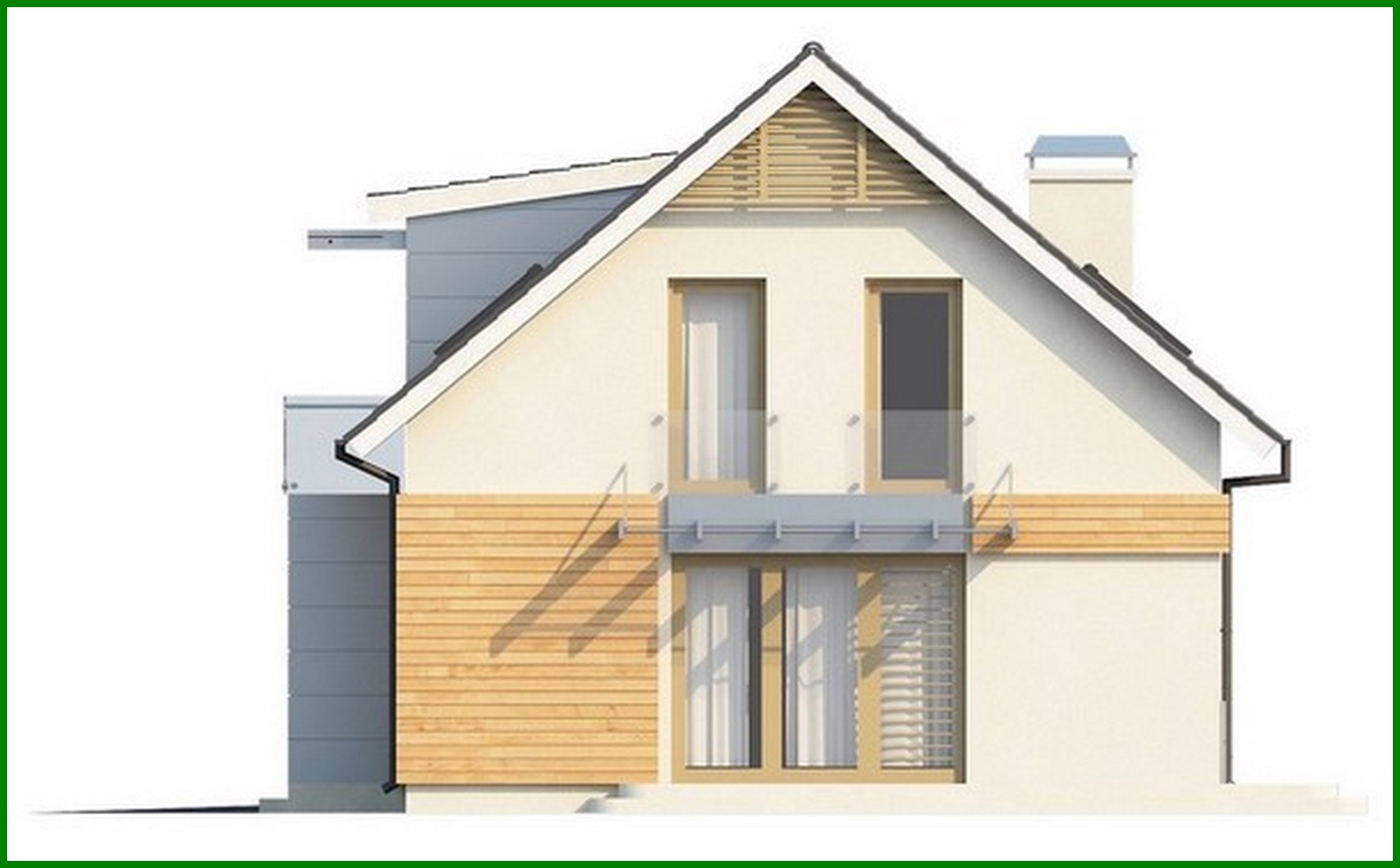 Visualization gallery - The project of a classic house with modern elements