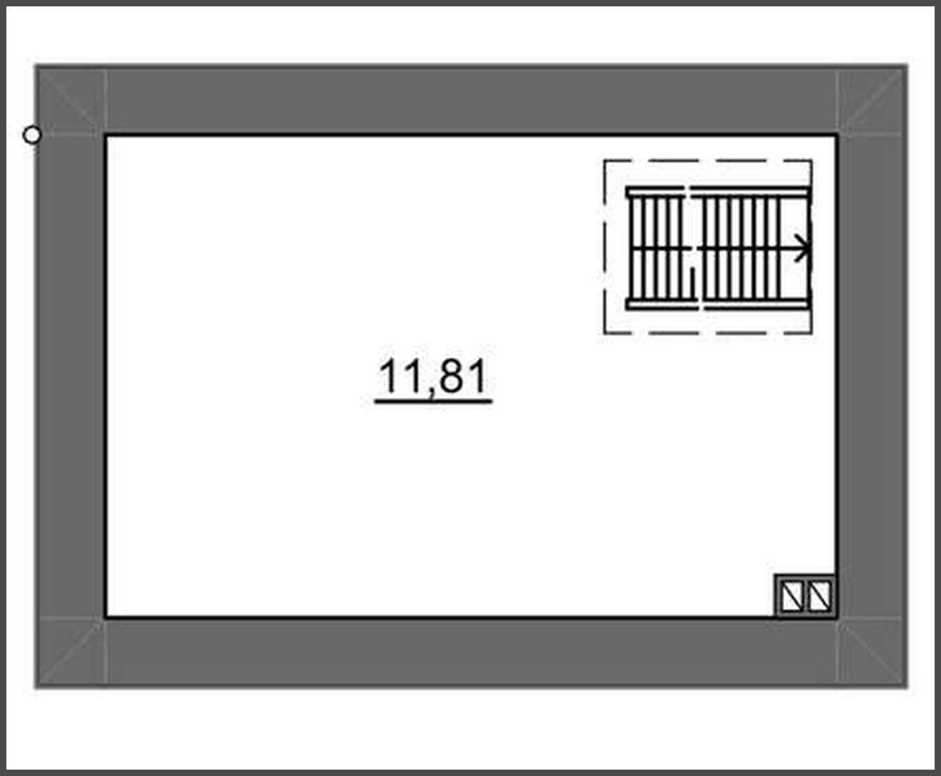 Visualization gallery - The project of a car garage with an area of 38 square meters. m